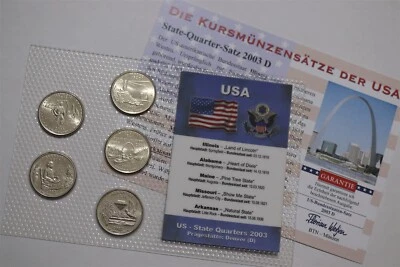 🧭 🇺🇸 USA STATE QUARTERS 2003 SEALED MINT SET B79 #826 - Image 1 of 4