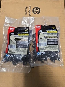 2er PACK 100 STÜCK 1/4" Zoll KOAXIAL KLAMMERN KOAX CLIPS HALTERUNGEN ZINK GardnerBender - Bild 1 von 1