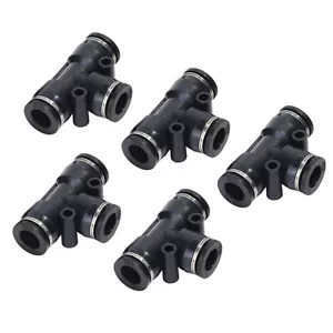 LokoCar 3/8" OD Nylon Air Line Quick Release Pneumatic Connectors Fittings 5Pcs - Picture 1 of 12