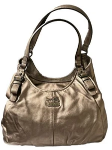 Vintage Coach Bag Women’s Gold Metallic Tint Purse In Excellent Condition! - Picture 1 of 6