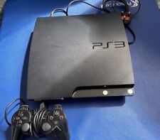 ps3 playstation 3 slim console charcoal black working 100% and game