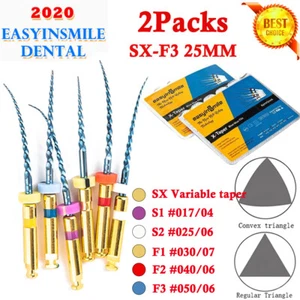 2 piezas limas rotativas dentales conducto radicular X3-taper azul Max Niti 25 mm SX-F3 limas endo - Imagen 1 de 9