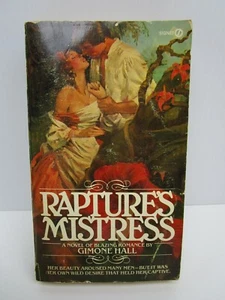 Libro de bolsillo Rapture's Mistress Gimone Hall Bernard Horace Hall, romance 1978 - Imagen 1 de 6