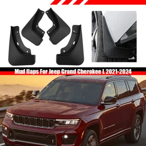 4X Front Rear Mud Flap Splash Guard Mudguard For Jeep Grand Cherokee L 2021-2024 - Picture 1 of 8