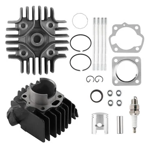Piston Cylinder Kit for Suzuki JR50 LT50 1978-2006 with Head Gasket & Spark Plug - Picture 1 of 12