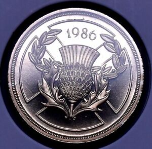 1986 Two Pounds XXIII Commonwealth Games Proof Coin Edinburg Great Britain *N292