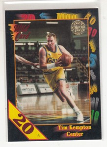TIM KEMPTON 1991-92 Wild Card NCAA 20 Stripe Parallel #73 Notre Dame Mint