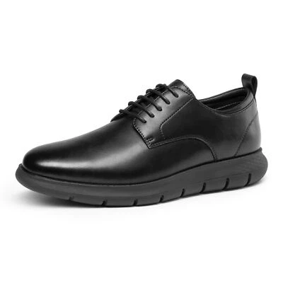 Men Casual Derby Sneakers Lightweight Oxford Shoes Lace Up Breathable Shoes - Image 1 of 4