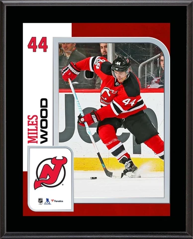 Miles Wood Devils 10.5x13 Sublimated Player Plaque - Fanatics Cover
