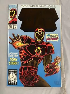 Funda de lámina de Iron Man #290 (1993) edición del 30 aniversario de Marvel Comics - Imagen 1 de 3