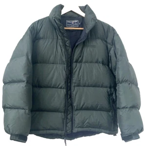 Vtg 90s Y2K POLO SPORT Ralph Lauren Down Puffer Jacket Sz XL Green Logo - Picture 1 of 15