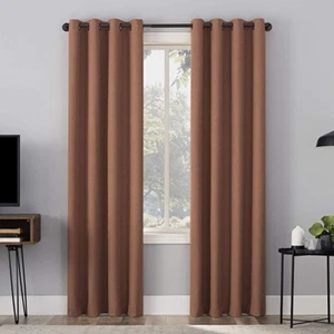 Sun Zero Channing Griglia Texture Oscurante Totale Pannello Tenda, 50" x 63" - Foto 1 di 6