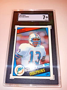 1984 TOPPS- #123 DAN MARINO- (SGC 7 NM)- ROOKIE- HOF-Miami Dolphins - Picture 1 of 2