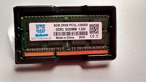 Motoeagle Arbeitsspeicher 8GB RAM DDR3 PC3L-12800S SO-DIMM Laptop - Photo 1/1