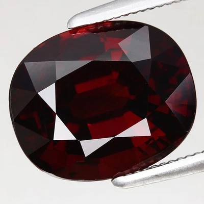 5.16ct 10.5x8.7mm Oval Natural Unheated Namibian Orangish Red Spessartite Garnet - Image 1 of 4