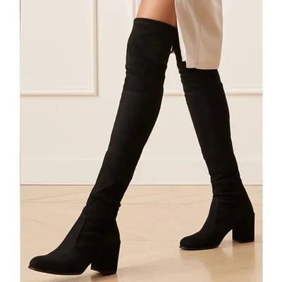 Stuart Weitzman Tieland Over The Knee High Boots Thigh High Suede, Size 7.5 - Image 1 of 4