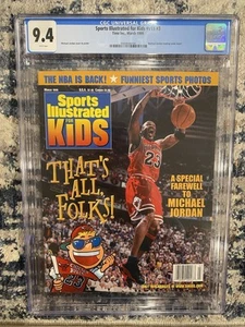 Michael Jordan Sports Illustrated For Kids CGC 9.4 Newsstand March 1999 - Picture 1 of 5