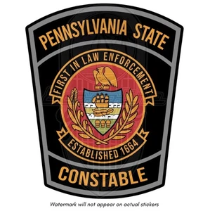 Autocollant décalcomanie style patch police de l'État de Pennsylvanie 3" PA Fraternal - Photo 1/1