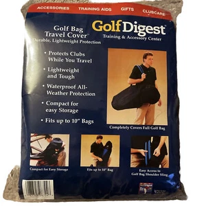New - Golf Digest Golf Bag Travel Club Cover - Durable Lightweight Protection. - Picture 1 of 8