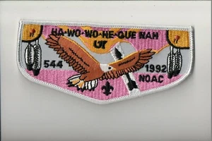 Lodge 544 Ha-Wo-Wo-He-Que-Nah F-9 1992 NOAC OA flap - Picture 1 of 1