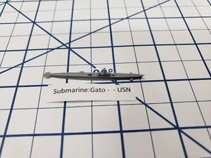 Submarine - Gato Class - USN - Wargaming - Axis and Allies - Naval Miniature - Picture 1 of 1