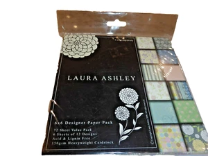 6" x 6" DESIGNER PAPERS by LAURA ASHLEY IDEAL FOR CARD MAKING - Picture 1 of 2