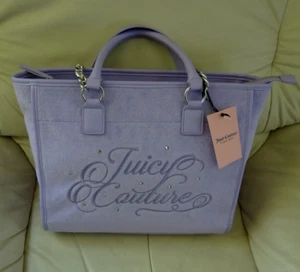 Nuevo con etiquetas Bolso de Hombro Juicy Couture Playa Color Lavanda Cierre con Cremallera Superior - Imagen 1 de 13