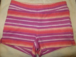 Gymboree Mix N Match Striped Coral Pink Knit Shorts Size L Large 10-12 10 12 - Picture 1 of 1