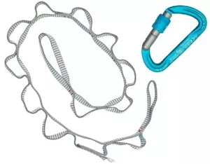 Arrampicata KONG DAISY CHAIN DYNEEMA 120 cm + Moschettone ARAGON S 719.AB - Imagen 1 de 1