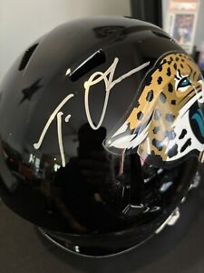 Trevor Lawrence Jaguars Autographed Full Size Replica Helmet. Fanatics Cert
