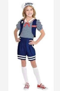 NETFLIX STRANGER THINGS Robin Ahoy Cosplay Halloween Costume Girls Size XL NWT - Picture 1 of 3