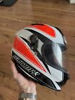 suomy sr sport helmet medium red white black motorcycle bike racing