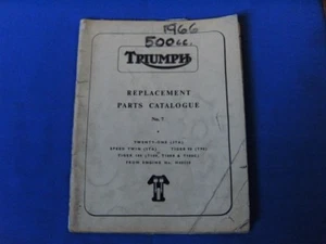 Triumph Replacement Parts Catalog Speed Twin and Tiger     95865B - Picture 1 of 1