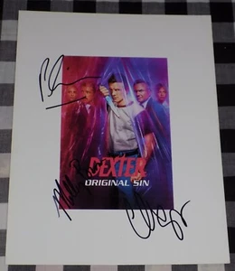 Dexter Original Sin Signed 8x10 Photo Christian Slater Molly Brown & Gibson - Picture 1 of 1