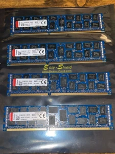 Lot of 4 - KINGSTON KVR16LR11D4/16 16GB 2RX4 PC3L-12800R ECC Server Memory - Picture 1 of 2
