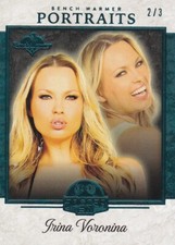 2022 BENCHWARMER SOCCER IRINA VORONINA TEAL FOIL PORTRAITS CARD /3