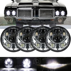 4 faros LED cromados 5,75 para camioneta Chevy Chevelle Corvette C10 C20 K10 K20 - Imagen 1 de 12