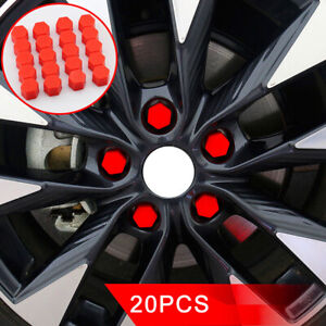 20X 19mm Car Hub Screw Cover Car Wheel Nut  Dust Caps Cover Bolt Rims Tire Parts