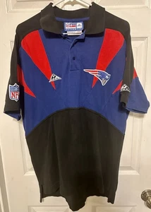 Vintage New England Patriots Apex One Polo Shirt NFL Pro Line Authentic Sz M - Picture 1 of 3