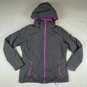 Columbia Wechseljacke Damen Large schwarz 3 in 1 wasserdicht Fleece Kapuze - Bild 1 von 19