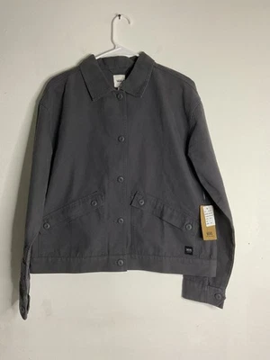 Chaqueta Vans Sophie gris asfalto 100 % algodón lona camisa para mujer talla L Foto 1 de 4