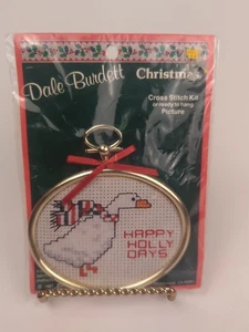 Cuadro vintage de punto de cruz de Navidad Del Burdette ganso de Navidad. Nuevo en paquete - Imagen 1 de 2
