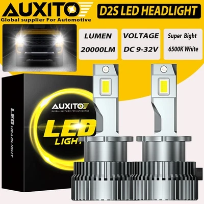 AUXITO D2S D2C D2R LED Headlight Bulb HID XENON Replacement 6000K White 200W - Image 1 of 4