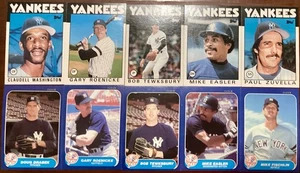 1986 Fleer Update/ Topps Traded New York Yankees Lot (10) Washington, Tewksbury - Picture 1 of 3