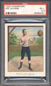 1910 T220 Champions Boxing George KID Lavigne PSA 5.5 EX+ HOF - Picture 1 of 2