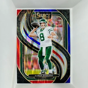 2024 Aaron Rodgers Blue and Red Shock Prizm Premier #126, QB, Jets, NFL - Picture 1 of 2