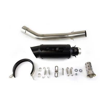 Подходит для Kawasaki Ninja ZX10R 2008-2020 годов выпуска насадочная система средняя труба черный глушитель - Изображение 1 из 4