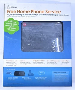 Service de téléphonie résidentielle gratuit Ooma Telo - Noir - Photo 1/3