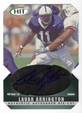 Lavar Arrington 2000 SAGE HIT NFL DRAFT AUTOGRAPH CARD A11 Redskins AUTO DIE-CUT