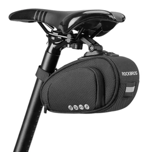 ROCKBROS Bicycle Saddle Bag Seat Bag Under Seat Bike Tail Storage Side Opening - Picture 1 of 6